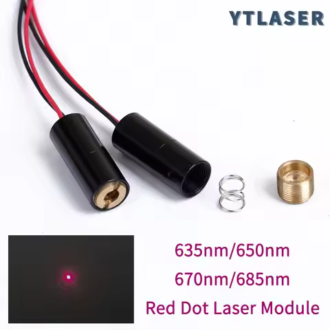 D8mm Focusable Locator 635nm 650nm 670nm 685nm Red Dot Laser 1mW 5mW 10mW Laser Diode Module Industr