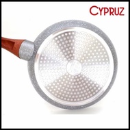 26cm Cypruz Non-Stick Induction Fry Pan Marble Pan