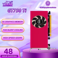 Zior การ์ดแสดงผล JINGSHA GTX 750 Ti 4GB 750TI การ์ดจอตัวยึดสำหรับไอทีเอ็กซ์มินิกรณี Placa De Video 4