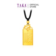 TAKA Jewellery Heritage “顺” Prosperity Fortune Tag 999 Pure Gold Necklace