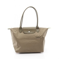 Longchamp Le Pliage 綠色 M 托特包 L2605919M04 尼龍皮革 卡其色 新款 女士