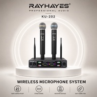 RAYHAYES Wireless Microphone System Professional Singing Mic Set for karaoke Home KTV