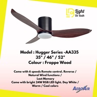 AeroAir AA335 Hugger Series Ceiling Fan with Tri Tone LED