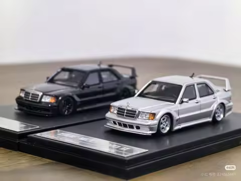 HKM 164 190E black 2.5-16EVO II modified W201 alloy sports car model