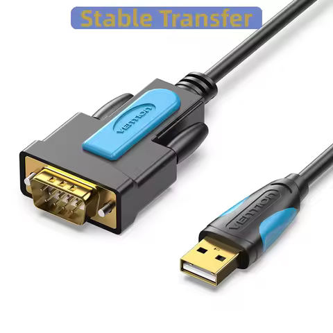 Vention USB to RS232 male serial data cable 9-pin RS232 USB cable for electronic display electronic 