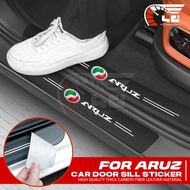 Perodua ARUZ Car Door Sill Protector Strip Side Step Plate Rear Bumper Thick Anti Scratch Sticker Accessories