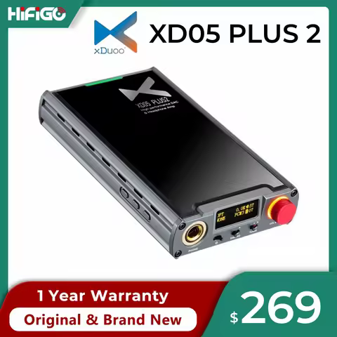 XDUOO XD05 PLUS 2 Portable DAC Headphone Amplifier AK4493SEQ PCM384KHZ/DSD256 MQA Bluetooth 5.1 UAC1