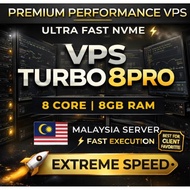 Forex VPS TURBO 8 PRO | 8 Core 8GB RAM | Ultra Fast NVMe | MT4 MT5 EA Trading VPS Malaysia