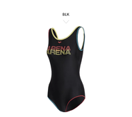Arena ชุดว่ายน้ำ Arena ผู้หญิงชิ้นเดียวอนุรักษ์สามเหลี่ยมป้องกันคลอรีนชุดว่ายน้ำคลุมหน้าท้องมืออาชีพ