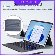 FOCUS Multi-touch Trackpad Keyboard Cover Long Standby Keyboard Backlit Bluetooth Keyboard for Microsoft Surface Go 3/2 Ergonomic Design with Trackpad