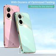 Plating Square Frame Phone Cases For Redmi A5 25028PC03G, 25028RN03A, 25028RN03I, 25028RN03Y Camera 