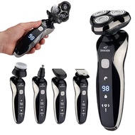 4D Triple Blade Rotary Electric Shaver 3013 Digital Display IPX7 Waterproof 6700 RPM Men's Shaving M
