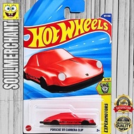 GANTUNGAN MERAH Hotwheels Porsche 911 Carrera Clip Red Keychain Diecast Keychain