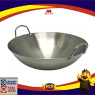 Wok Pan/ 40cm Stainless Steel Frying Pan Muliya - HEAVY GAUGE S/S TBW 40cm MULIYA