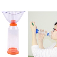 Aerosol Chamber Spacer Asthma Inhaler with Silicone Mask Canister Sprayer for Infant Kids Adults