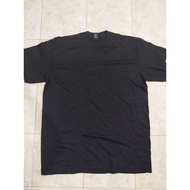 BAJU HITAM KOSONG 4XL ROUND NECK DAN V NECK