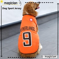 MAG Dog Sport Jersey, Medium 4XL/5XL/6XL Dog Vest, Summer Large Breathable Puppy T-Shirt