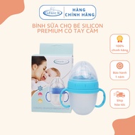 Premium Silicon 1 Year Old Baby Bottle, Anti-Tooth Bottle, Baby Bottle With Handle, Genuine Gluck Bottle