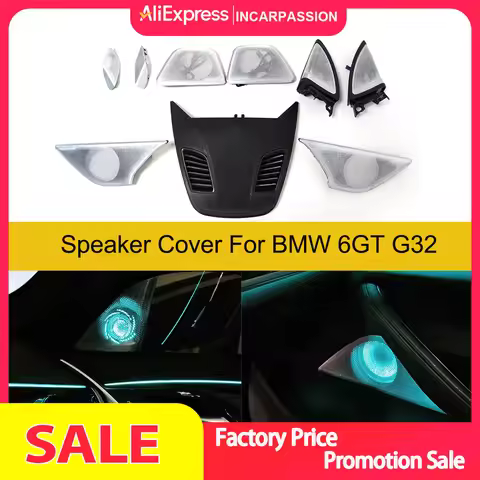 11 Colors LED Speaker Cover For BMW G32 New 6 GT 630i M Car Midrange Tweeter HiFi Music Stereo Horn 