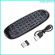 YIN Backlight Remote Control 2 4G  Air Mouse Learning for Android TV