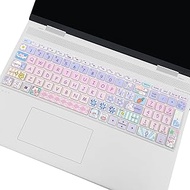 Cute Keyboard Cover for 15.6’’ HP Laptop 15-dw 15-dy 15-ef 15-da/db/bs 15-dy5033dx 15-dw0083wm 15-ef2126wm 15-da0014dx, Envy x360 15m-dr/ds 17-bs/bw, Pavilion 15-cs/cc, Cute Bunny