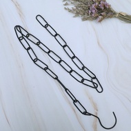 Clothing display hanging iron chains, clothing store display racks, hanging rings, iron chains