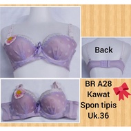 UNGU Bra / BH BR A28 Purple Thin sponge wire Size 36
