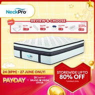 NeckPro Pasithea 18 Inches | Talalay Latex + Pocket Spring Mattress (Olympus Series) (10 Years Warra