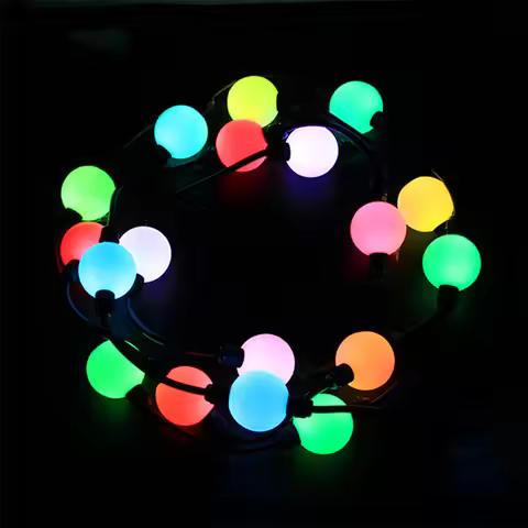 40 Pixels/String 50mm 360 Degree led pixel ball,IP68;DC12V;WS2811 IC;1.44W/ball;addressable RGB full