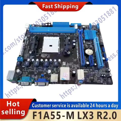 Used motherboard F1A55-M LX3 R2.0 with A55 FCH (Hudson D2) chipset A8/A6/A4 DDR3 32GB PCI-E 2.0 USB2