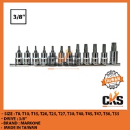 MARKONE 3/8" TORX BIT SOCKET SET