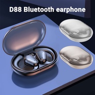 Wireless Bluetooth 5.3 Earphone D88 Ear-hook Sport Headset with Mic LED Battery Display for Secure F