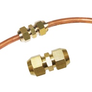 【e parts】 AC Copper Pipe Extension Joint Connector Welding-Free Quick Connector 6mm/8mm/10mm/12mm/16