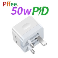 Pffee 65W GaN 50W 48W PD 18w + Qualcomm Super Quick Charge 3.0 Fast Charging Charger Adapter Type C 