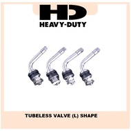 TUBELESS VALVE (L) SHAPE KEPALA TUBE TAYAR TAYA TYRE BENTUK "L" TUBELESS VALVE KEPALA TIUB L SHAPE H