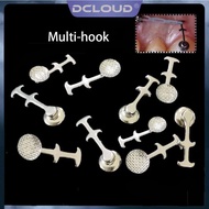 DCLOUD 10Pcs/Bag Multi-hook Bondable Lingual Buttons Dental Orthodontic Arms Brackets for Teeth Brac