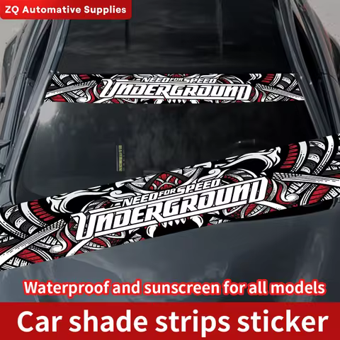 NEED FOR SPEED Car Front and Rear Windshield Stickers Personalized Interesting Stickers Windscreen B