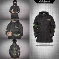 BISA BAYAR DITEMPAT JAKET COPID HOODIE FINGERLES WATER PROOF WARNA HITAM AXLEBOARD