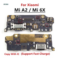 For Xiaomi Mi A2 Mi 6X USB Charging Charger Dock Port Connector Board with Microphone Mic Support Fast Charging