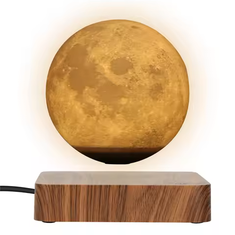 Moon Lamp Creative 3D Magnetic Levitation LED Night Light Rotating Moon Floating Lamp Home Decoratio