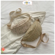 EWEA Shoulder Bag, Casual Straw Waist Pack, Durable Chest Bag Women Girls