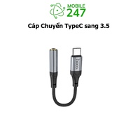 Hoco LS36 headphone Jack with Type C pin to 3.5mm, converts audio signals, short length 12cm, good s