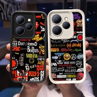 Q-89 Fashion Rock Black white Case for Xiaomi Redmi Note 13R 14 POCO C65 12 13 13C 5G