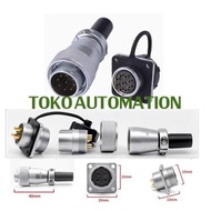 Waterproof Connector WS20 9 Pin 25A 500V Plug Socket connector ST22