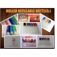 3/5/8/10ML hard plastic perfume roller bottle