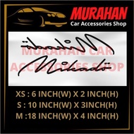 【READY STOCK】1 SET KIRI KANAN MIKADO DESIGN THAILAND SIDE DOOR CAR STICKERS STICKER KERETA