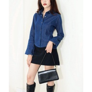 KEMEJA Cambly Denim Shirt Wanita - Denim Shirt Long Sleeve