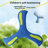 Children's Safety Boomerang Parent-child Interactive Three-leaf Boomerang Sports Outdoor Soft E9K6