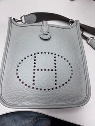 Hermès Evelyne mini e bag 聖杯藍