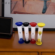 [Adepe] 4x Sand Hourglass Timer Colorful Small Hourglass Timer Portable Visual Sand Clock Timer Mini